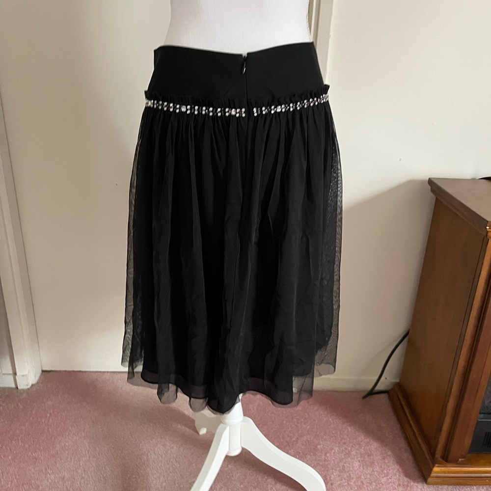 Black beaded skirt